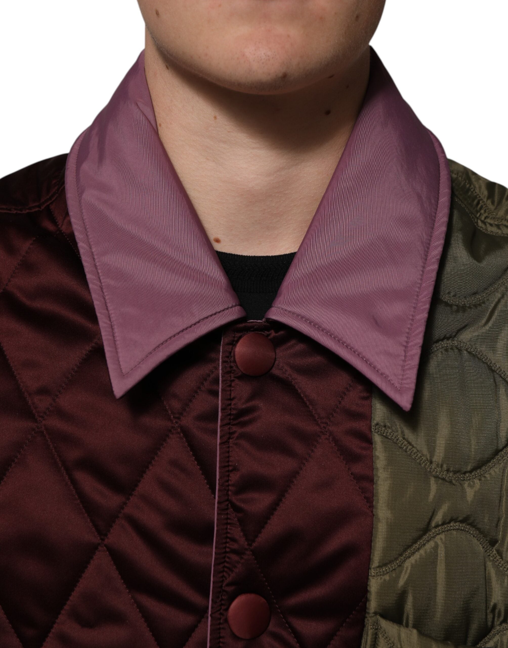 Dolce & Gabbana Multicolor Patchwork Quilted Polyester Jacket