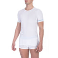 Bikkembergs Weißes Herren-T-Shirt aus Baumwolle