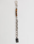 Dolce & Gabbana Silver Chain Brass Beads Lobster Clasp Logo Men's Bracelet