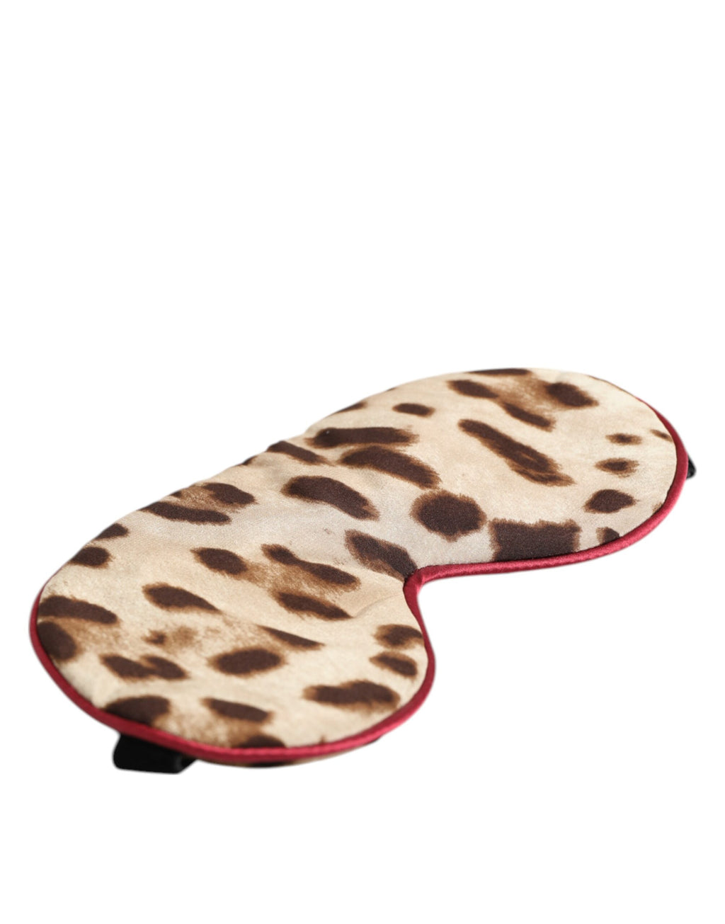 Dolce & Gabbana Brown Leopard Print Silk Women's Accessory Sleep Eye Mask