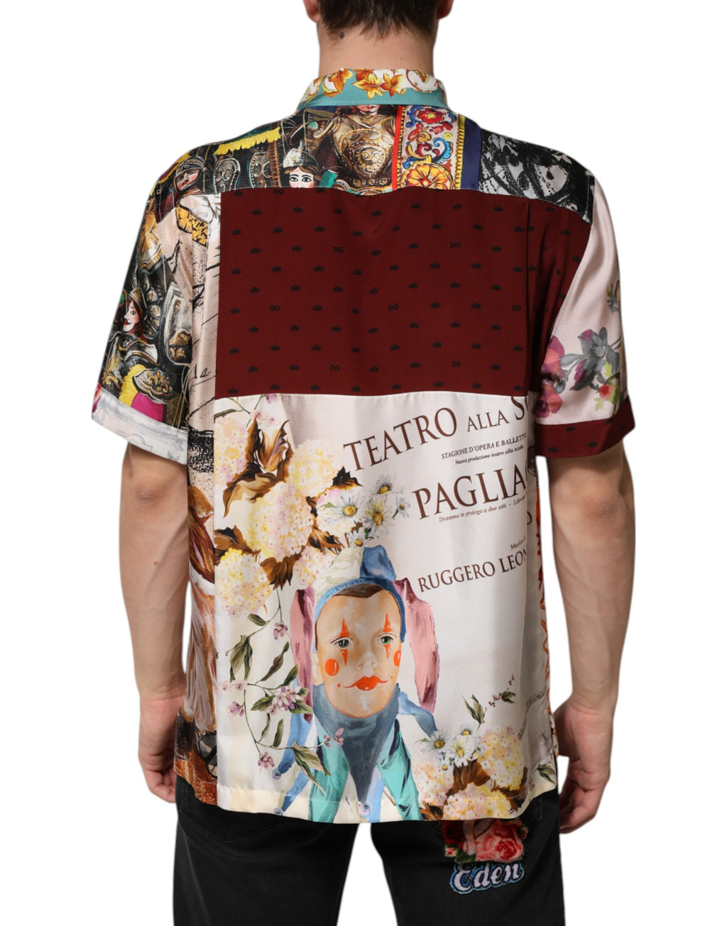 Dolce & Gabbana Multicolor Shell Print Hawaiian Casual Shirt