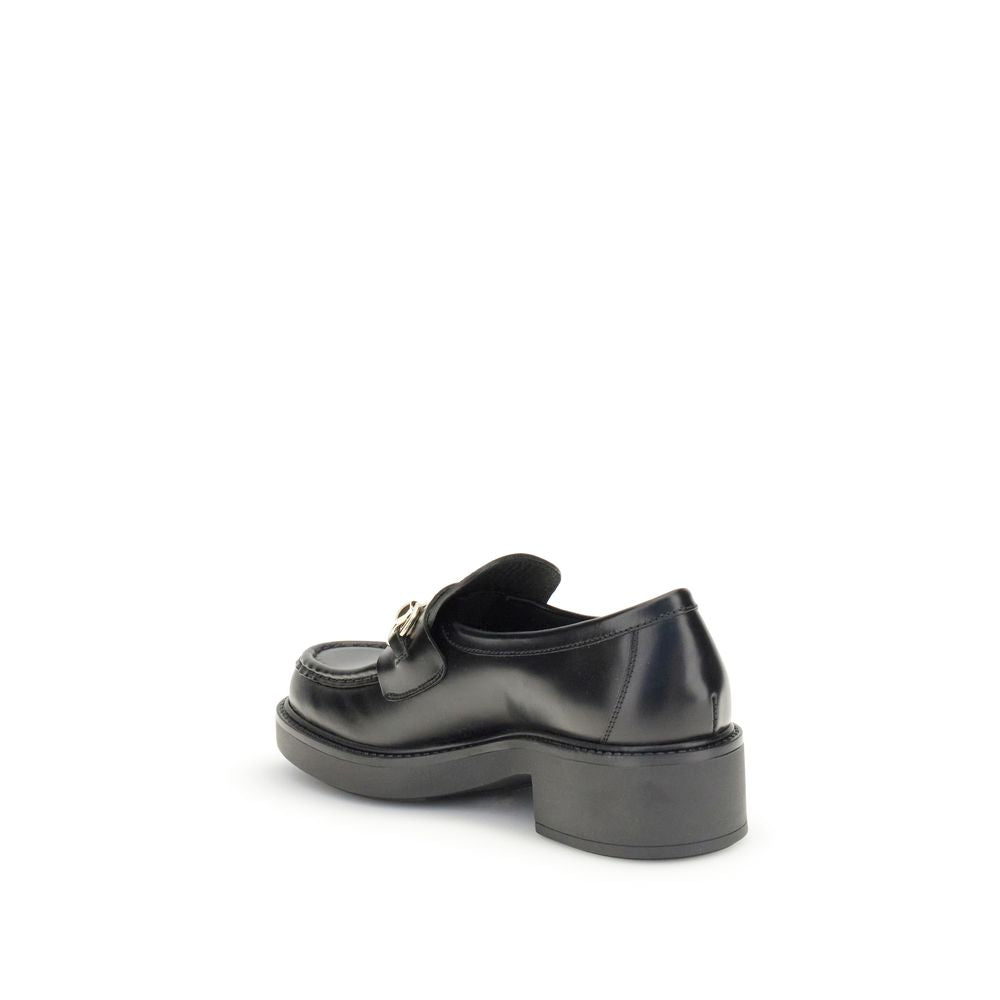 Gucci Schwarze "Bos Taurus" Kalbsleder Loafer zum Hineinschlüpfen