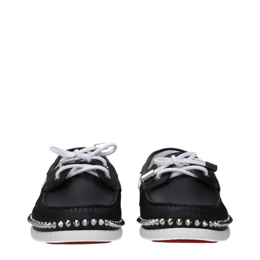 Christian Louboutin Black Leather Loafers