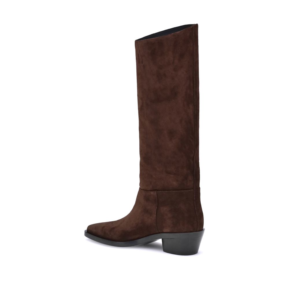 Proenza Schouler Braune Kalbshaut Bos Taurus Stiefeletten