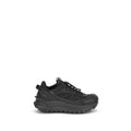 Moncler Schwarze Bos Taurus Kalbsleder Sneaker
