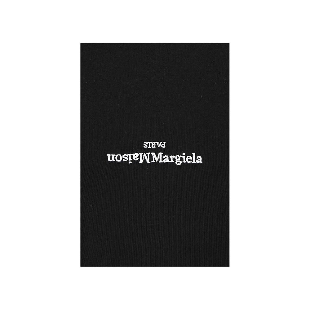 Maison Margiela Schwarzes Baumwoll-T-Shirt