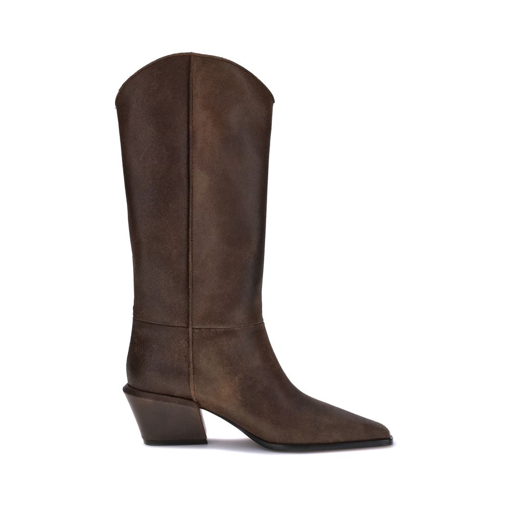 Paris Texas brown leather boots