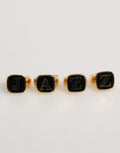 Dolce & Gabbana Gold-Tone Brass JAZZ Letter Set 4 Piece Adjustable Ring