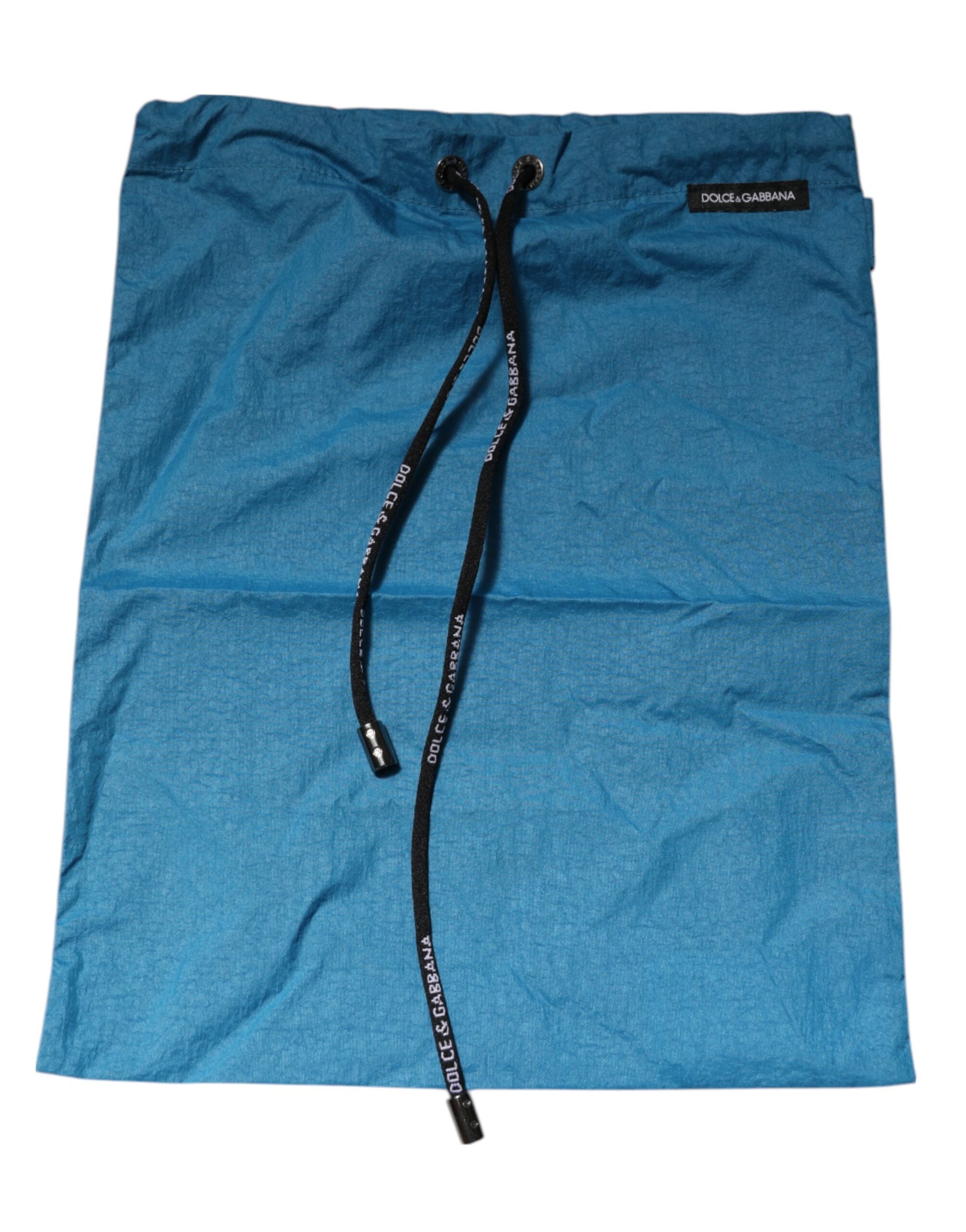 Dolce & Gabbana Blue Logo Waist Swim Shorts Swimwear