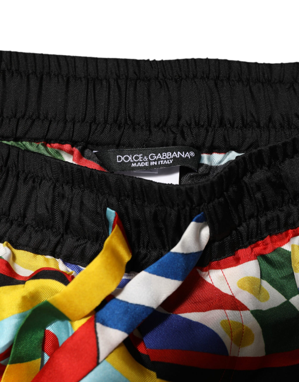 Dolce & Gabbana Multicolor Sicilian Carretto Swim Shorts