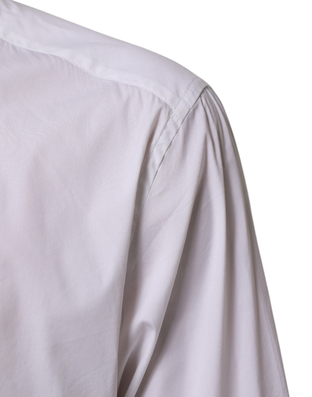 Dolce & Gabbana White Long-Sleeve Cotton GOLD Formal Shirt