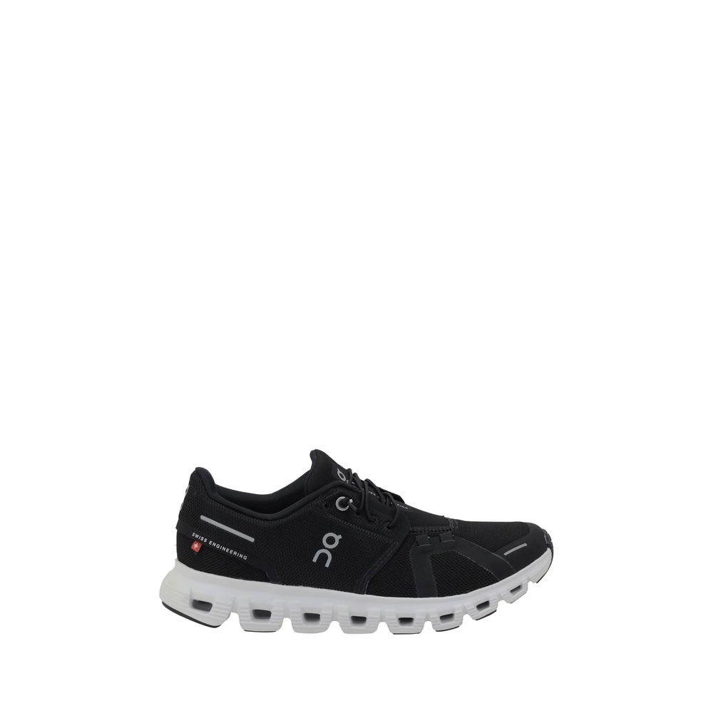 ON Black Polyester Sports Shoes
