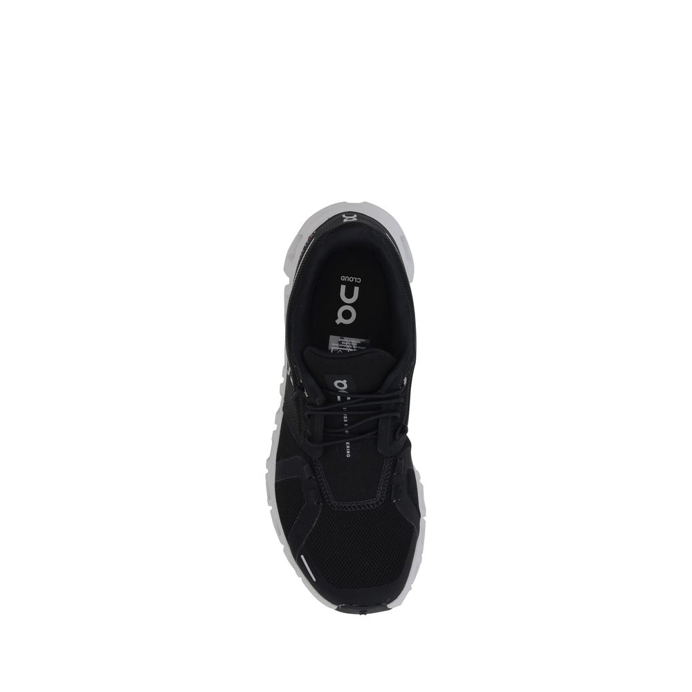 ON Black Polyester Sports Shoes