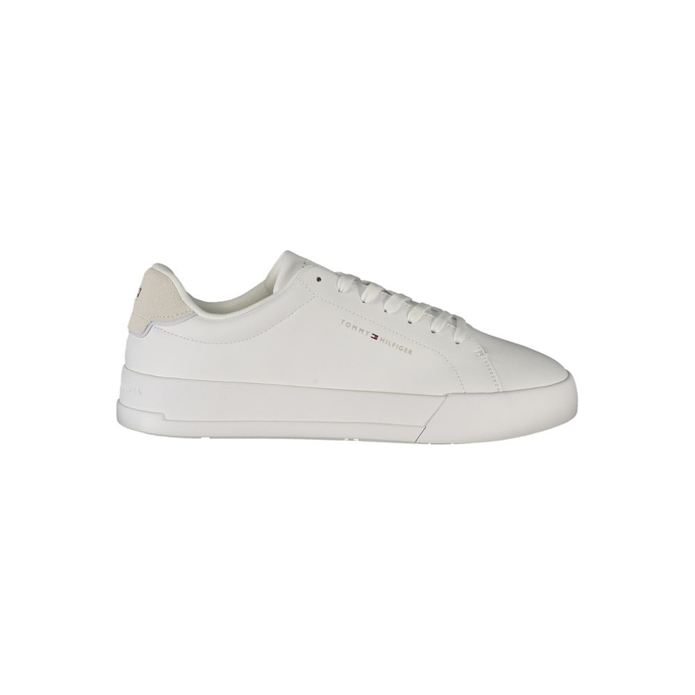 Tommy Hilfiger Weißer Herren-Sneaker aus Polyurethan