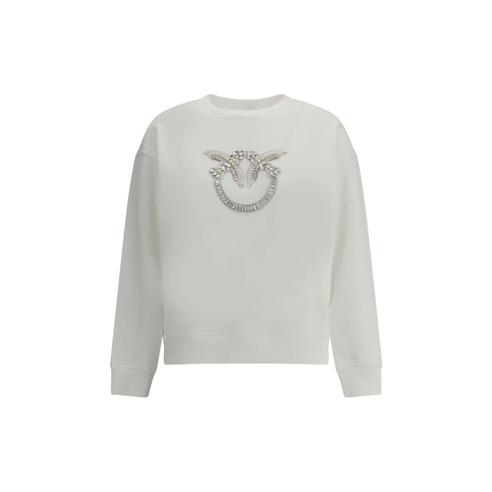 PINKO Baumwoll-Sweatshirt in Weiß