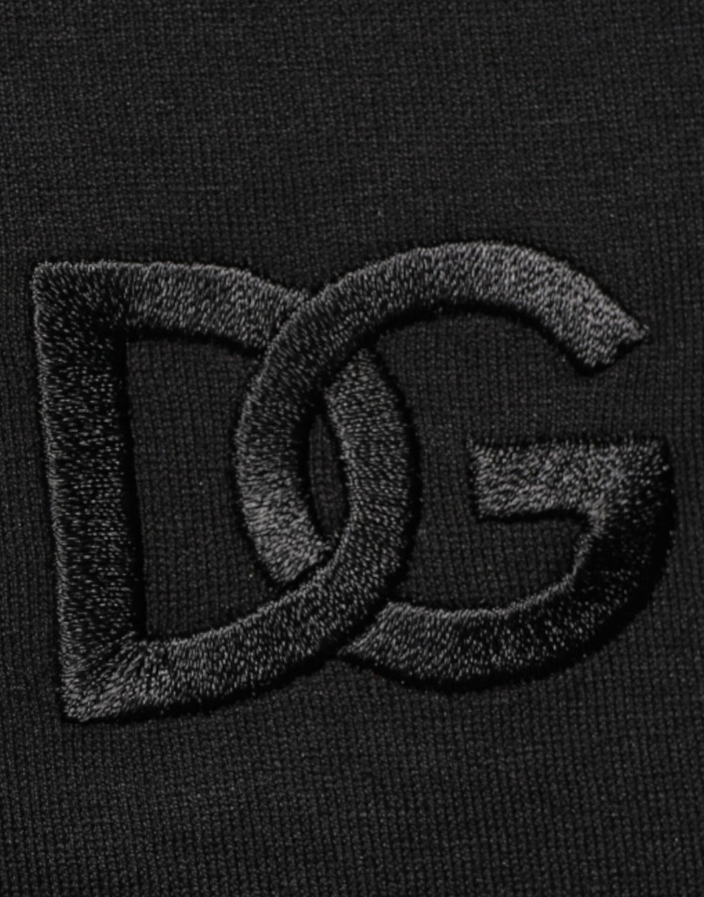 Dolce & Gabbana Black Cotton T-Shirt with Embroidered DG Logo on Pocket