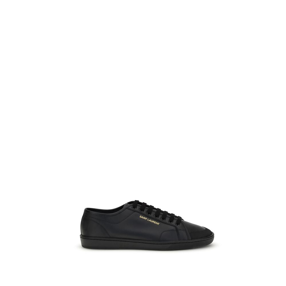Saint Laurent Schwarze Bos Taurus Kalbsleder-Sneakers