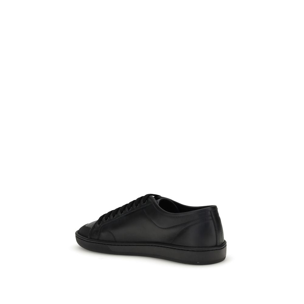 Saint Laurent Schwarze Bos Taurus Kalbsleder-Sneakers