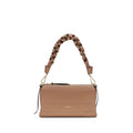 Coccinelle Beige Kalbsleder Bos Taurus Schultertasche