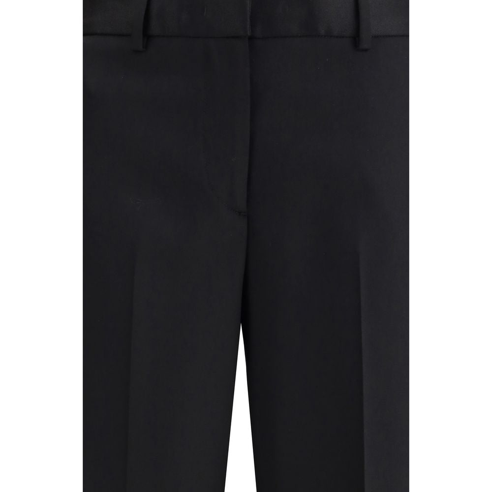 Lardini Schwarze Woll-Hosen für Damen