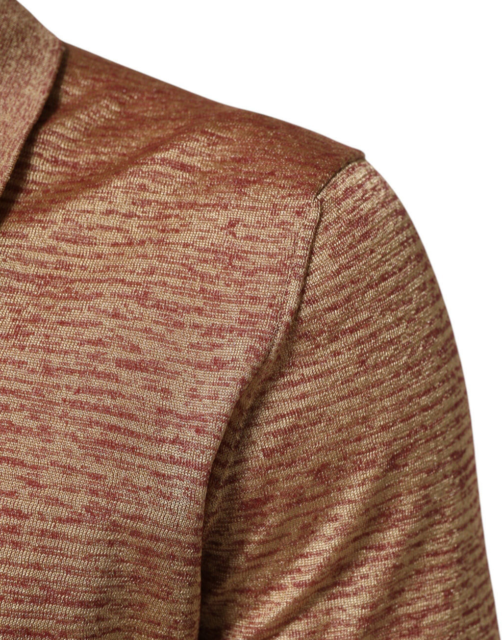 Dolce & Gabbana Brown Textured Silk Short Sleeve Polo Shirt