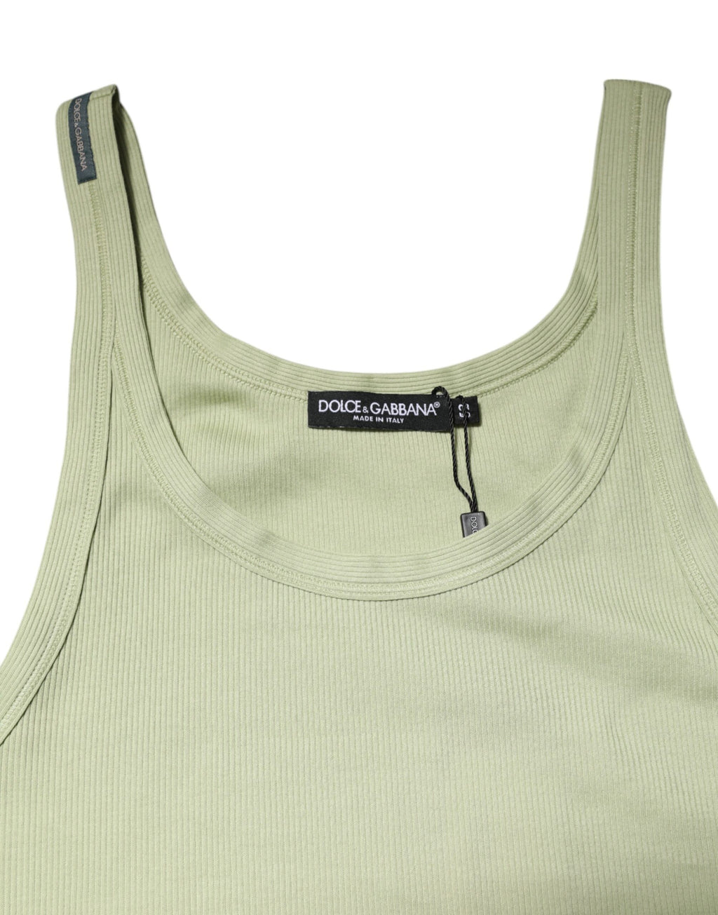 Dolce & Gabbana Hellgrünes Tank-T-Shirt ärmellos Männer Männer-T-Shirt