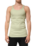 Dolce & Gabbana Hellgrünes Tank-T-Shirt ärmellos Männer Männer-T-Shirt
