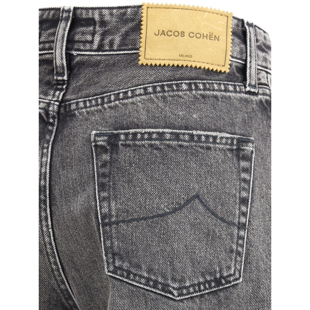 Jacob Cohen Gray Relaxed Fit Cotton Jeans