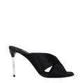 Dolce & Gabbana Black Satin Stiletto Sandals