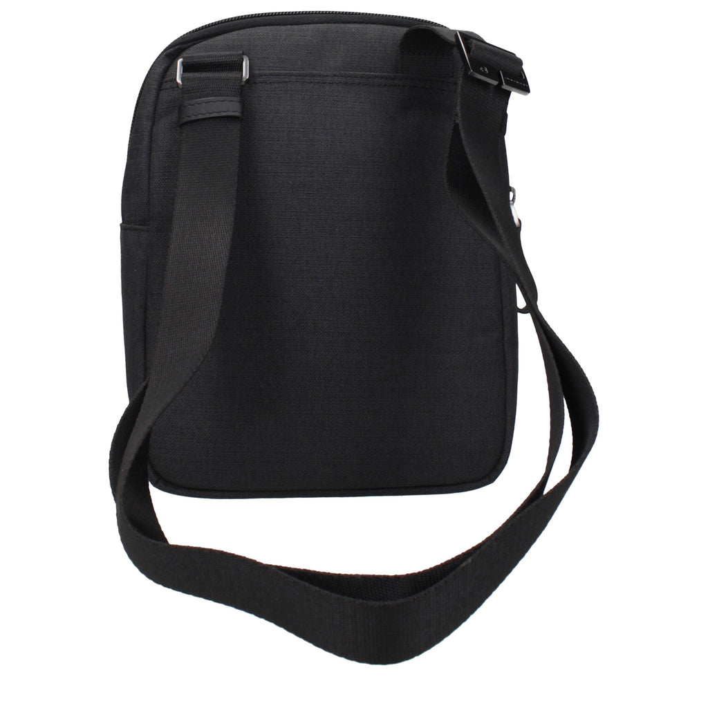 Piquadro Schwarze Umhängetasche aus Stoff