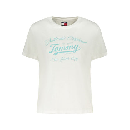 Tommy Hilfiger Weißes T-Shirt aus Baumwolle für Frauen