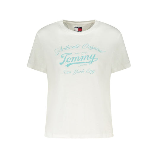 Tommy Hilfiger Weißes T-Shirt aus Baumwolle für Frauen