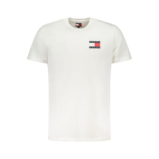 Tommy Hilfiger Weißes Baumwolle Männer T-Shirt