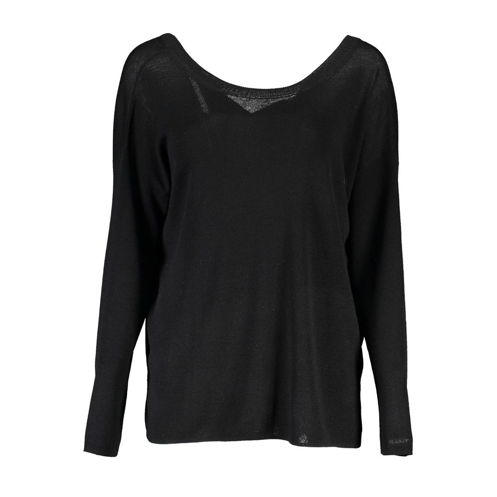 Gant Black Wool Sweater
