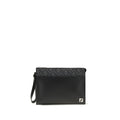 Fendi Schwarze Leder-Clutch