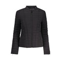 Guess Jeans Schwarze Damenjacke aus Polyurethan
