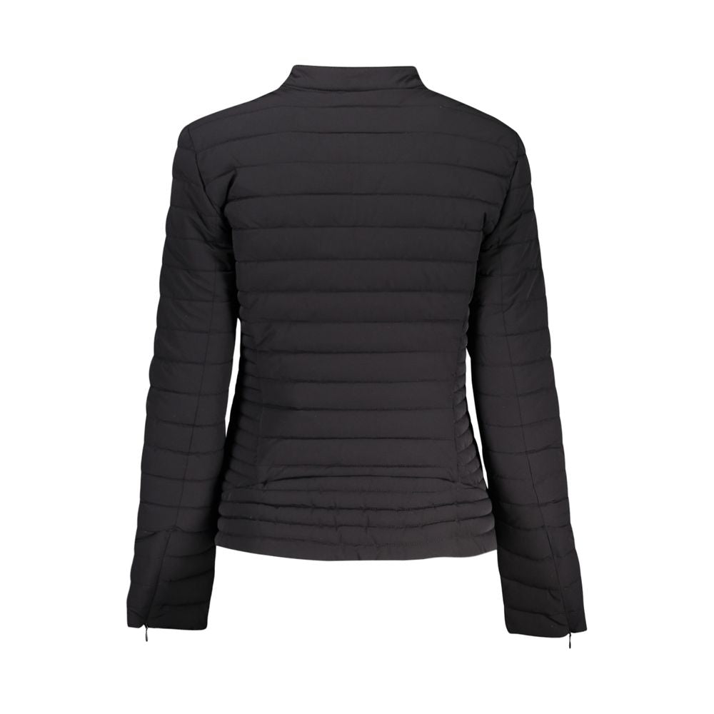 Guess Jeans Schwarze Damenjacke aus Polyurethan