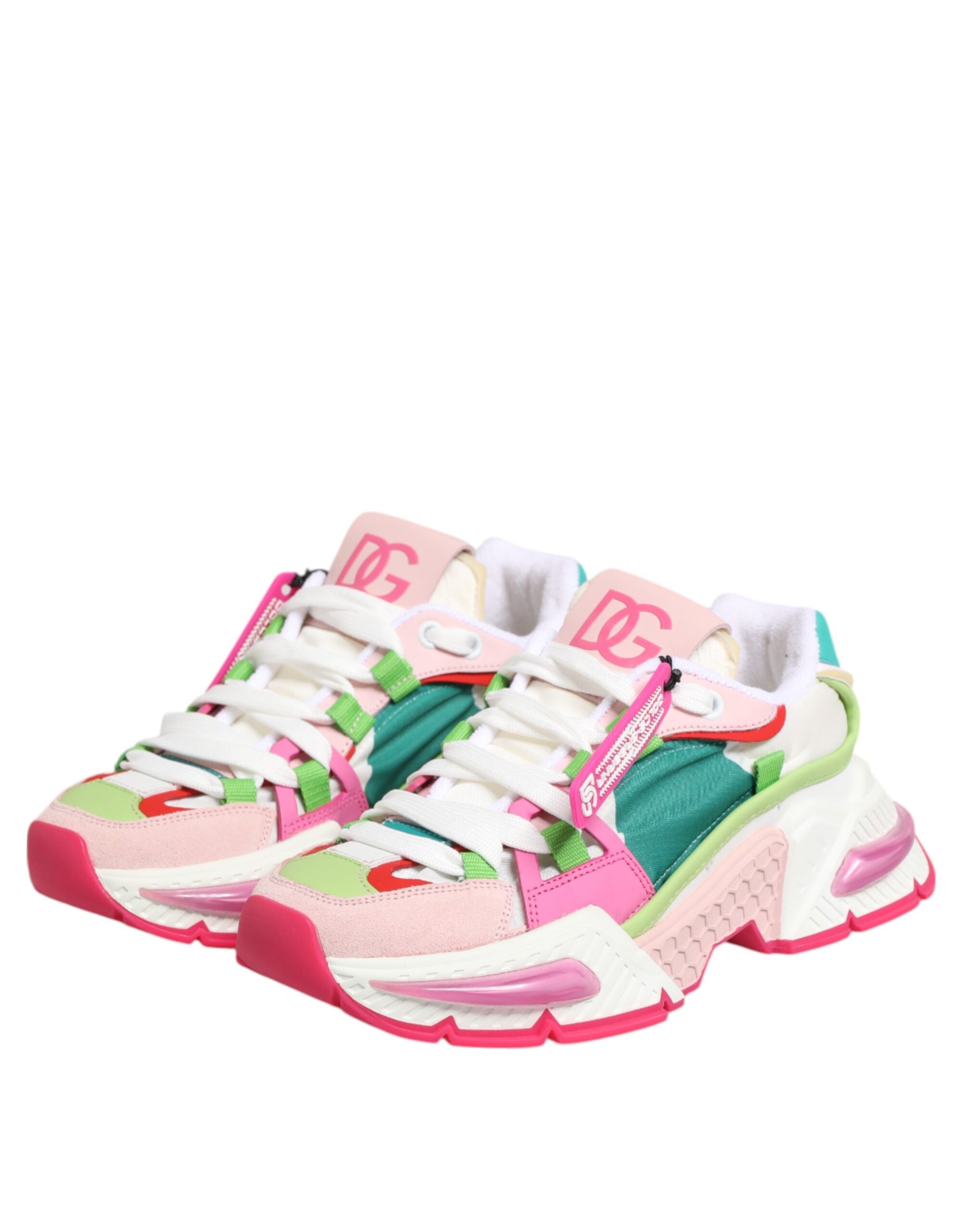 Dolce & Gabbana Multicolor Leder Airmaster Low Top Sneaker Schuhe