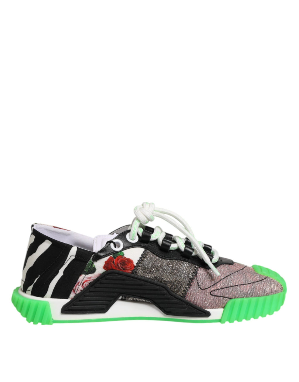 Dolce & Gabbana Multicolored DG Logo Leopard Cherry Sneaker Shoes