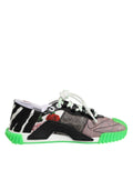 Dolce & Gabbana Multicolored DG Logo Leopard Cherry Sneaker Shoes