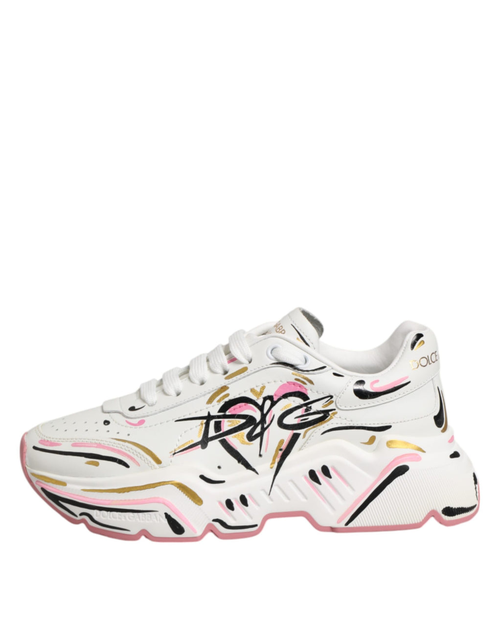Dolce & Gabbana Multicolor Hand-Painted DAYMASTER Sneakers Shoes