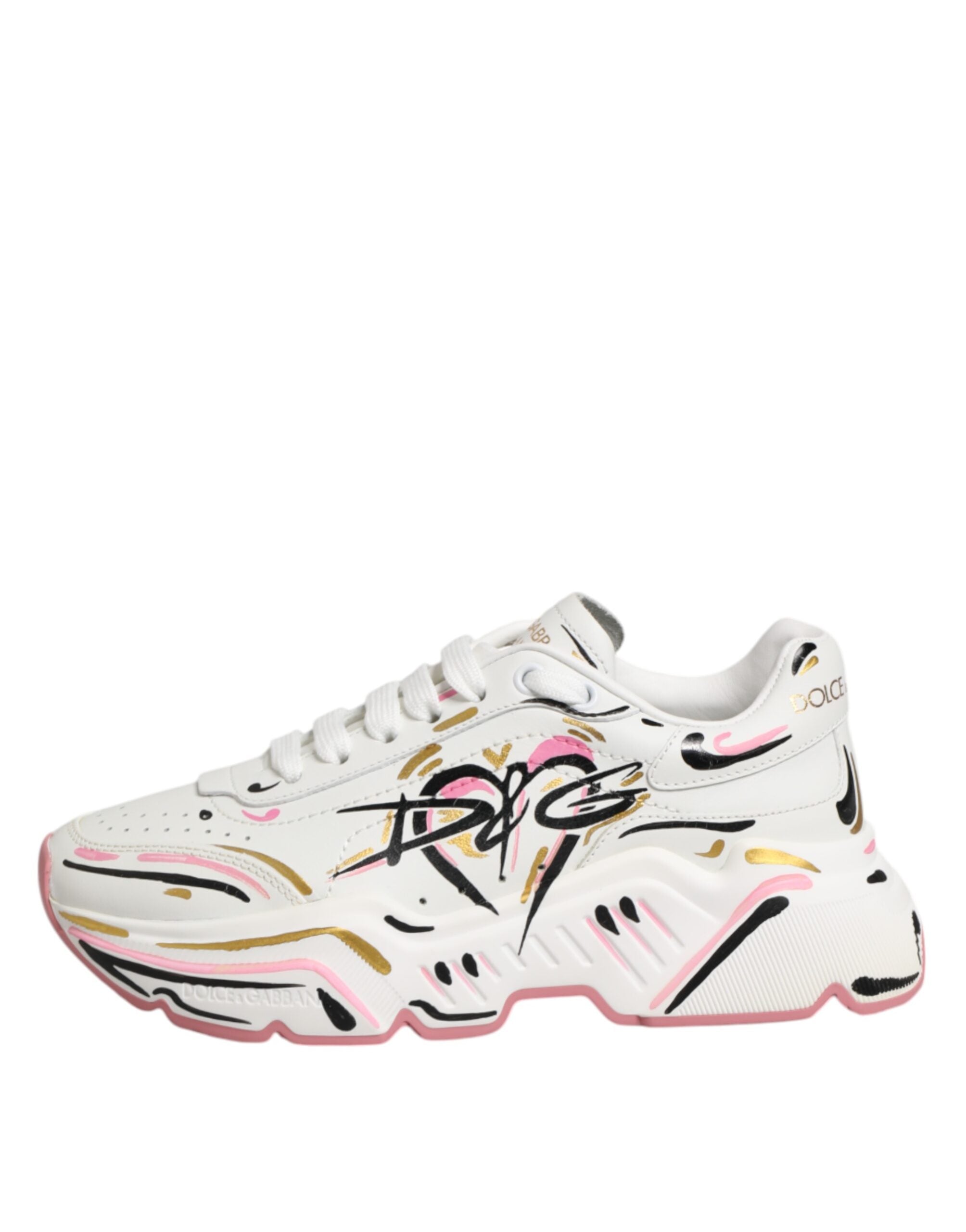 Dolce & Gabbana Multicolor Hand-Painted DAYMASTER Sneakers Shoes