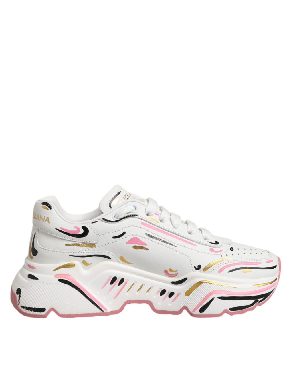Dolce & Gabbana Multicolor Hand-Painted DAYMASTER Sneakers Shoes
