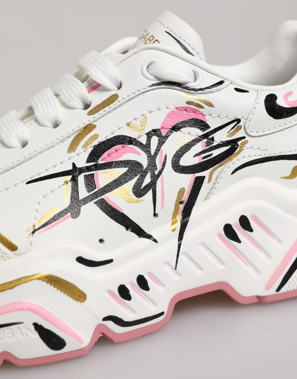 Dolce & Gabbana Multicolor Hand-Painted DAYMASTER Sneakers Shoes