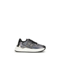 PINKO Graue Kalbsleder Bos Taurus Athletic Sneaker