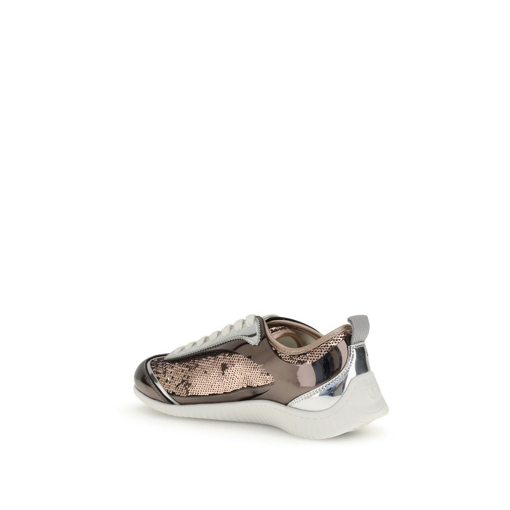 PINKO Bunte Sneaker aus Polyamid mit niedrigem Schaft
