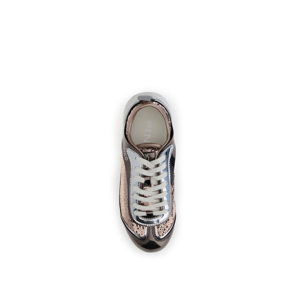 PINKO Bunte Sneaker aus Polyamid mit niedrigem Schaft