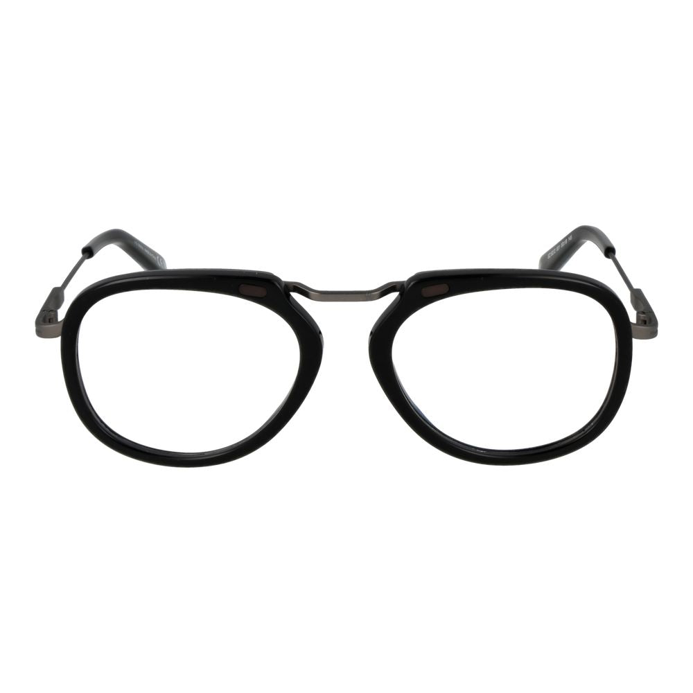 Ermenegildo Zegna Schwarze Metallbrille (Gestell)