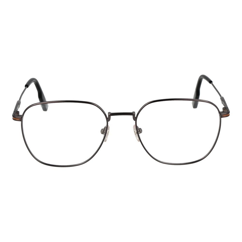 Ermenegildo Zegna Graue Titan-Brillenfassung
