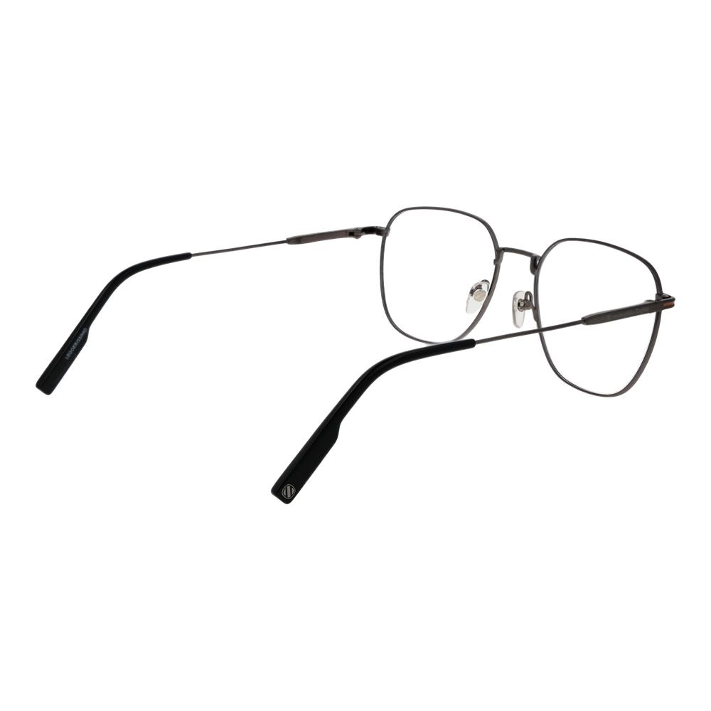 Ermenegildo Zegna Graue Titan-Brillenfassung